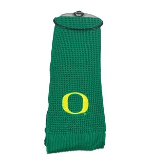 NWT LITTLE EARTH U of O Oregon Ducks Green Waffle Scarf - OSFM